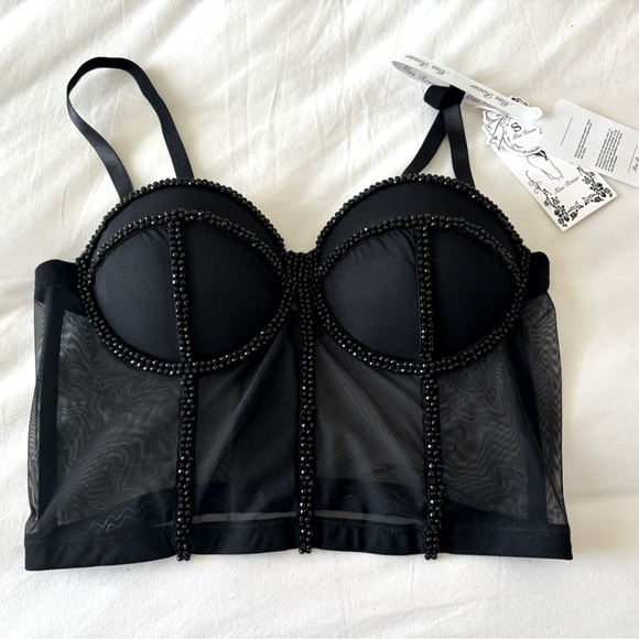 ENDELLION CORSET TOP, NWT! 🖤 - Picture 8 of 12